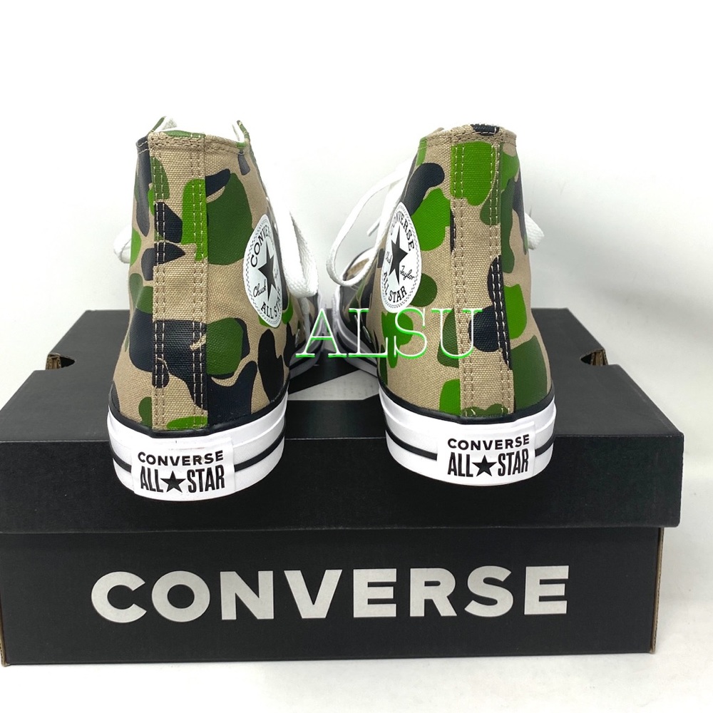 Converse Ctas High Top Canvas Camo Black Women’s - Picture 3 of 10